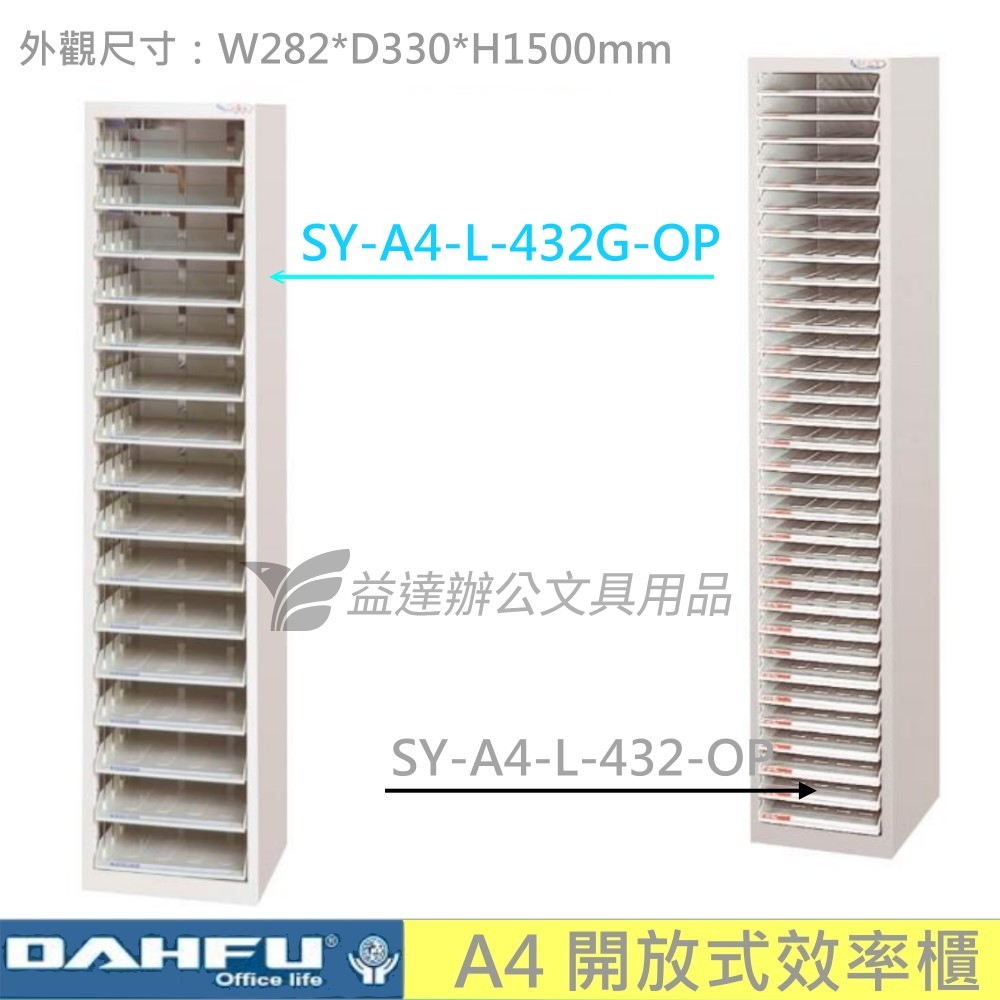 SY-A4-L-432-OP 開放式效率櫃【落地型】